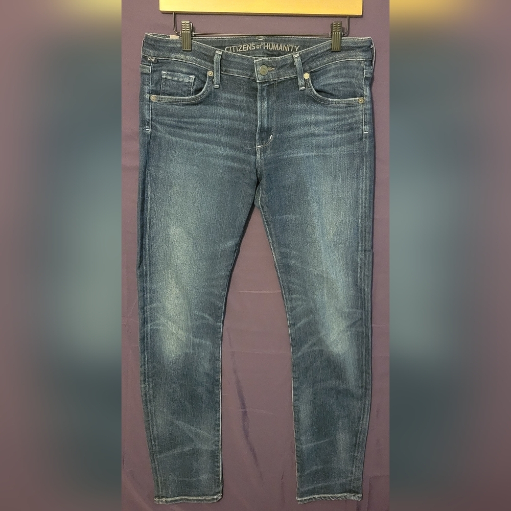 Citizens Of Humanity Blue Midrise Skinny Jeans. Size 30